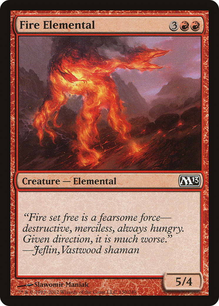 Fire Elemental (M13-130) - Magic 2013 Foil