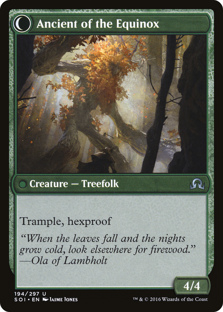 Autumnal Gloom (SOI-194) - Shadows over Innistrad: (Double Faced Transform)