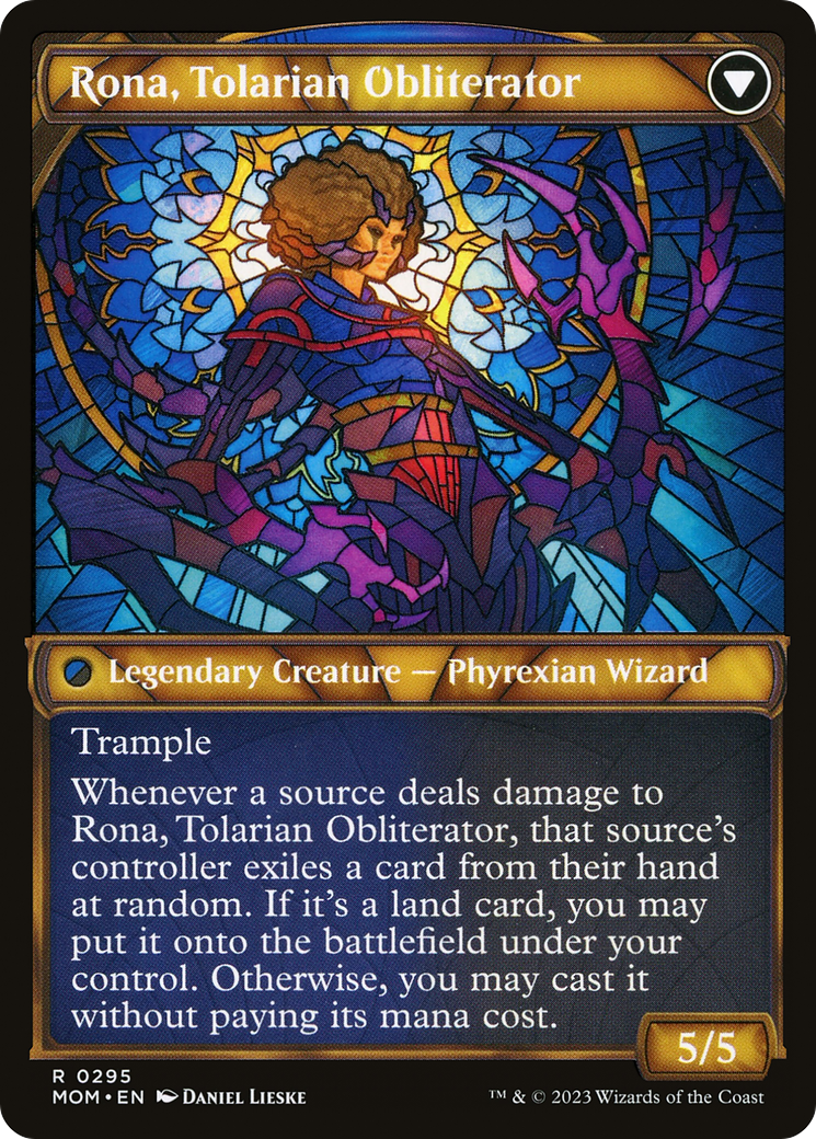 Rona, Herald of Invasion (Showcase) (MOM-295) - March of the Machine: (Showcase) Foil