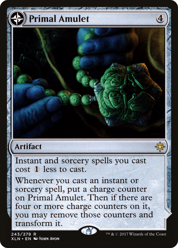 Primal Amulet (XLN-243) - Ixalan: (compasslanddfc) Foil