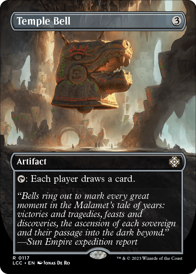 Temple Bell (Borderless) (LCC-117) - The Lost Caverns of Ixalan Commander Foil
