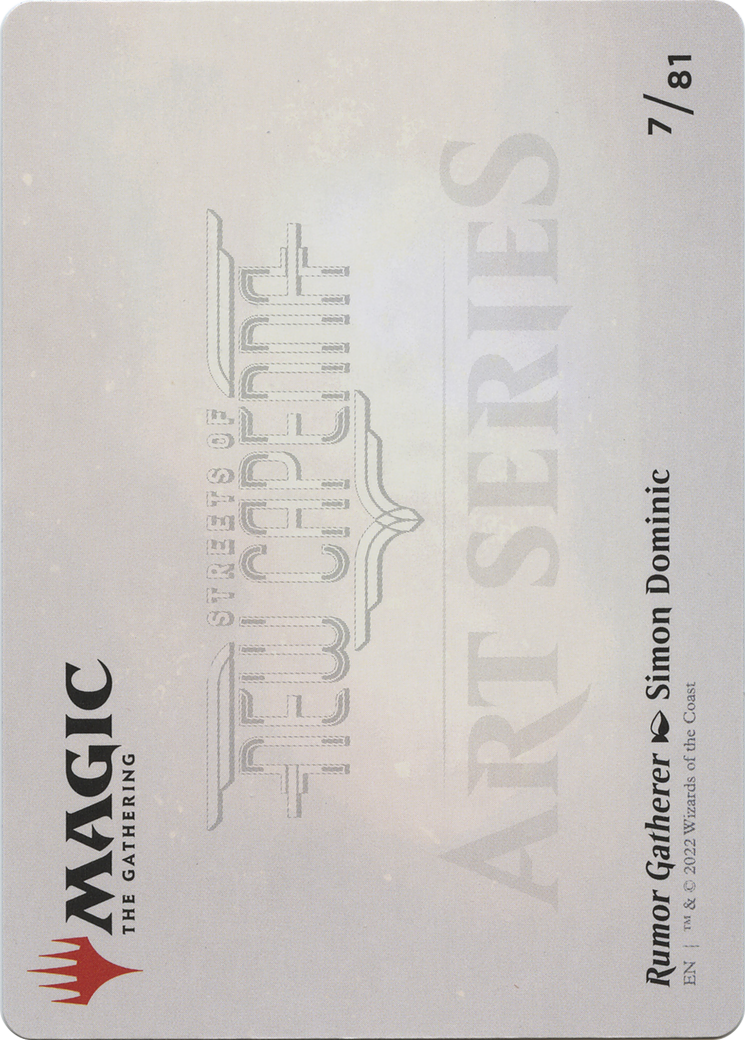 Rumor Gatherer // Rumor Gatherer (ASNC-007) - New Capenna Art Series (Borderless) Foil