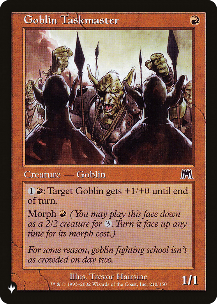 Goblin Taskmaster (LIST-ONS-210) - The List