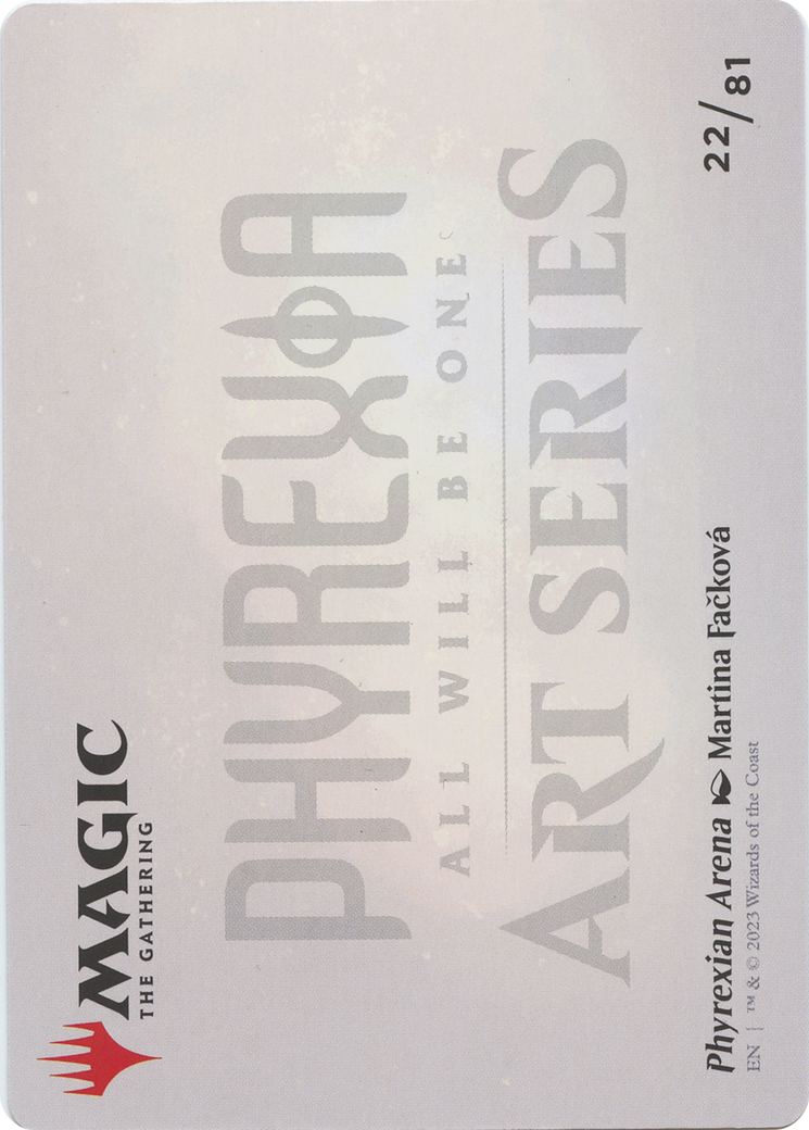 Phyrexian Arena // Phyrexian Arena (AONE-022) - Phyrexia: All Will Be One Art Series (Borderless) Foil