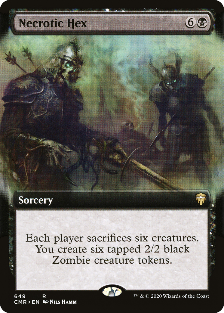 Necrotic Hex (Extended Art) (CMR-649) - Commander Legends: (Extended Art) Foil