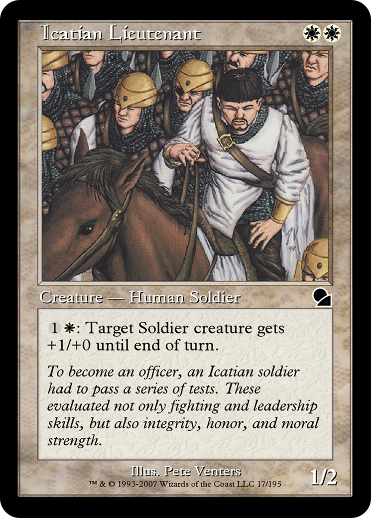 Icatian Lieutenant (ME1-017) - Masters Edition Foil