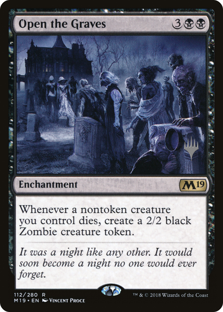 Open the Graves (PPZNR-112) - Core Set 2019 Promos Foil