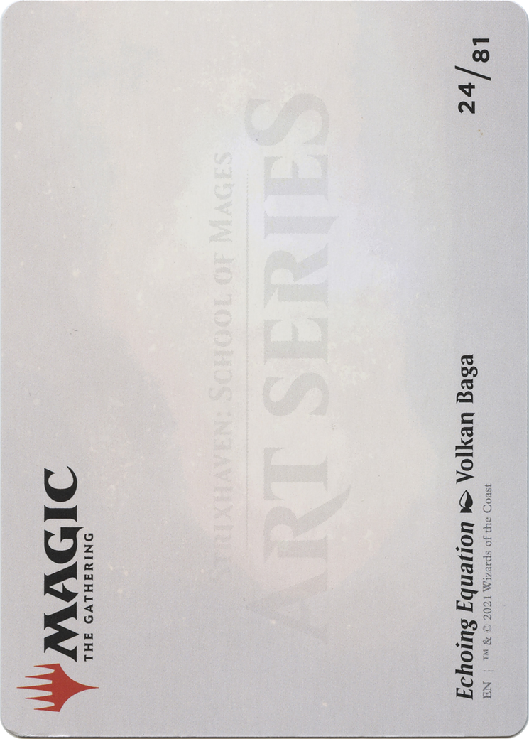 Echoing Equation // Echoing Equation (ASTX-024) - Strixhaven Art Series (Borderless) Foil