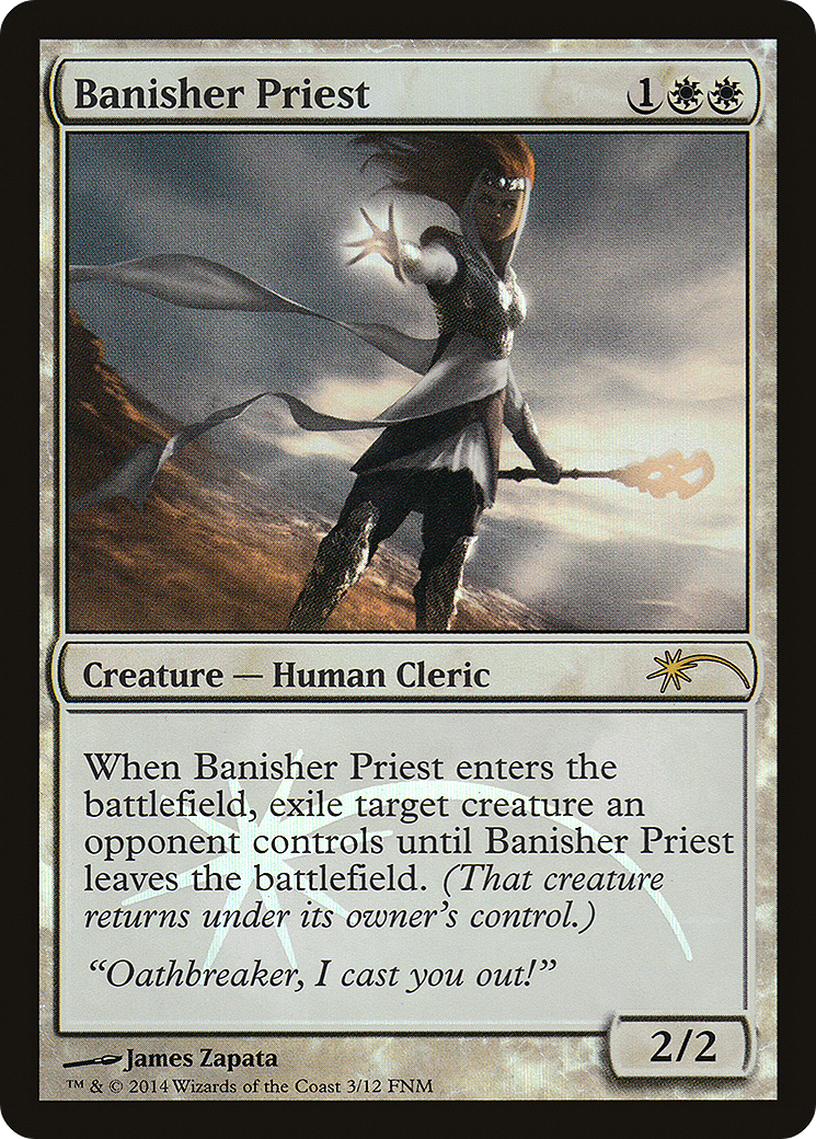 Banisher Priest (FNM-003) - Friday Night Magic 2014 Foil