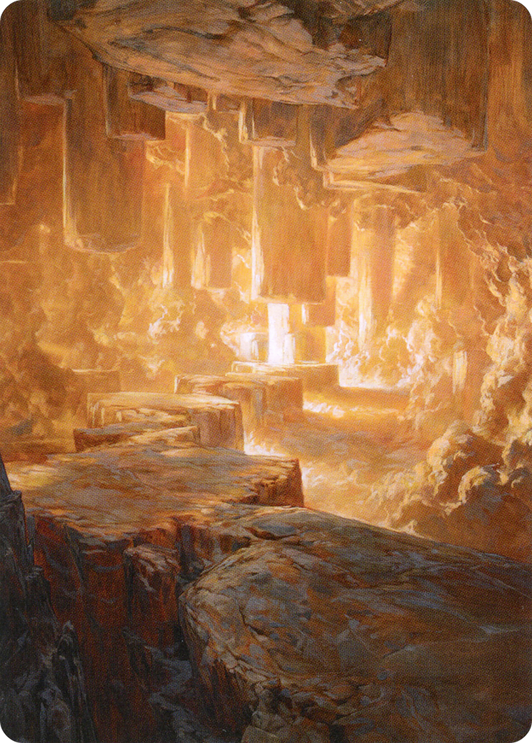 Pillarverge Pathway // Pillarverge Pathway (AZNR-028) - Zendikar Rising Art Series (Borderless) Foil