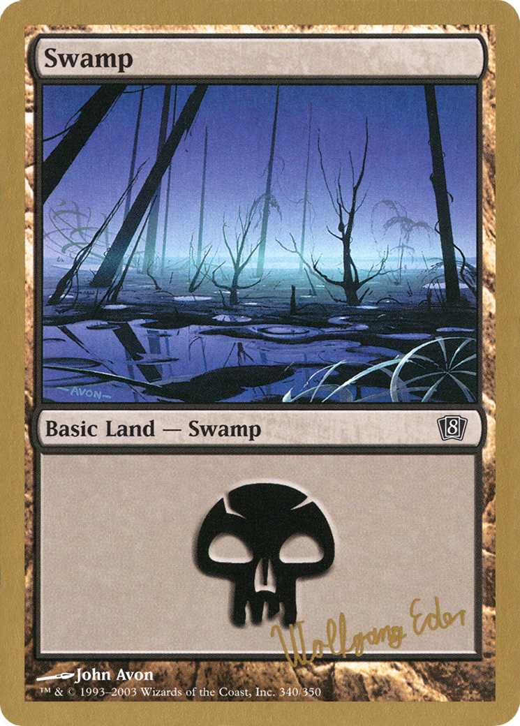 Swamp (340) - 2003 Wolfgang Eder (8ED) (WCD-) - World Championship Decks 2003