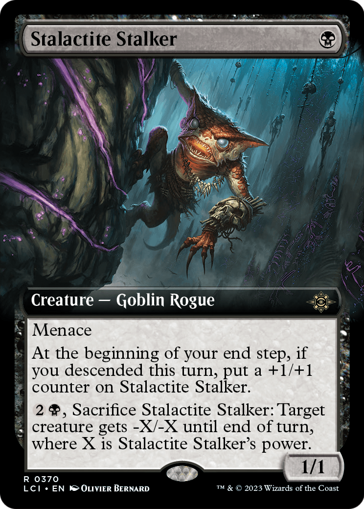 Stalactite Stalker (Extended Art) (LCI-370) - The Lost Caverns of Ixalan: (Extended Art) Foil