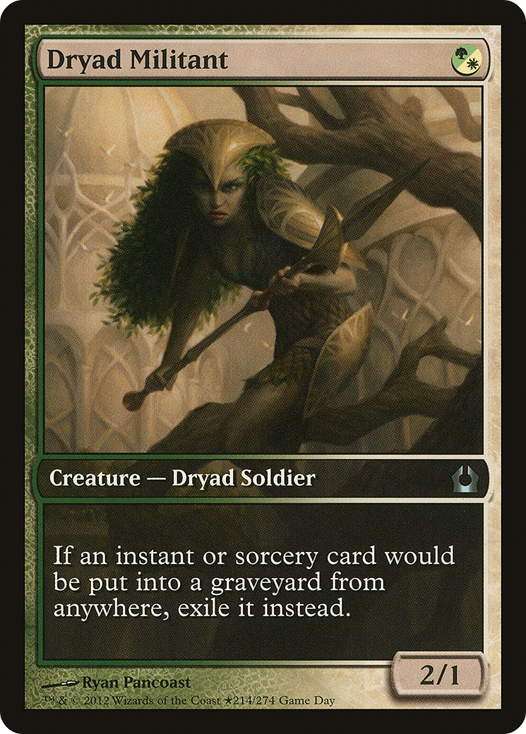 Dryad Militant (GAME-214) - Return to Ravnica Promos