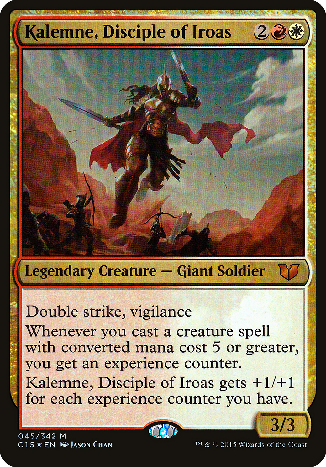 Kalemne, Disciple of Iroas (Commander 2015) (OVER-045) - Commander 2015 Oversized Foil