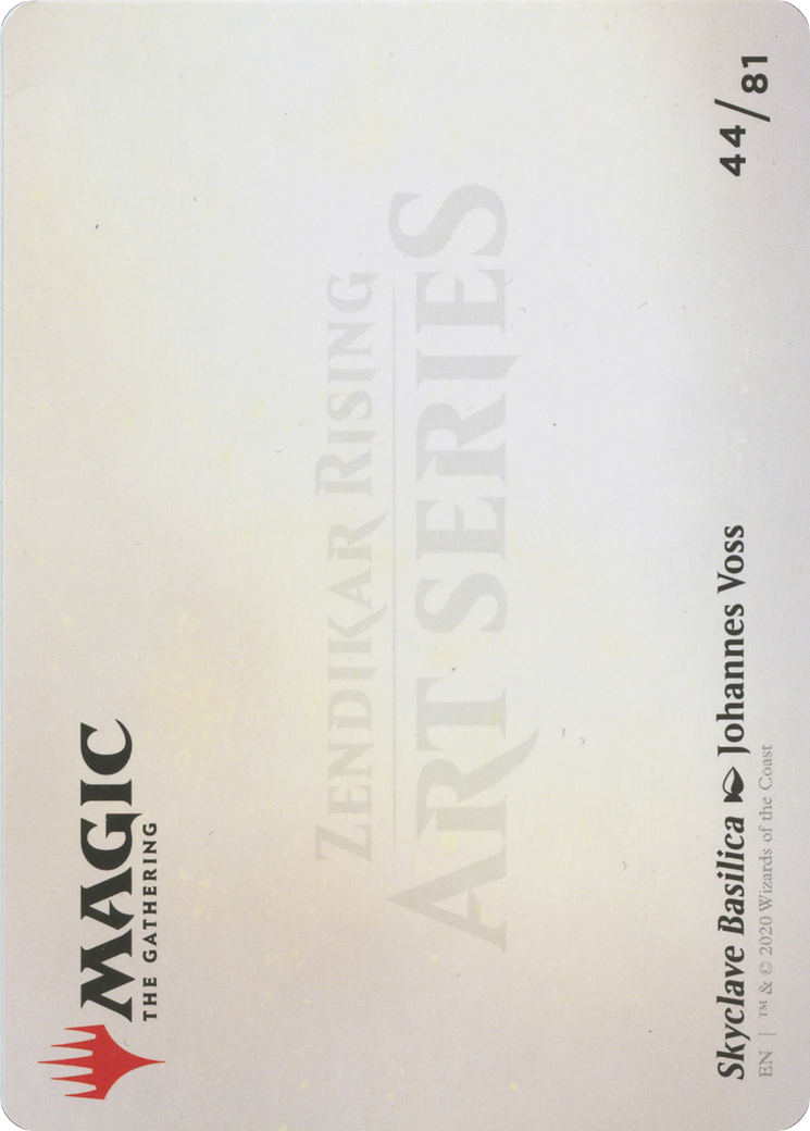 Skyclave Basilica // Skyclave Basilica (AZNR-044) - Zendikar Rising Art Series (Borderless) Foil