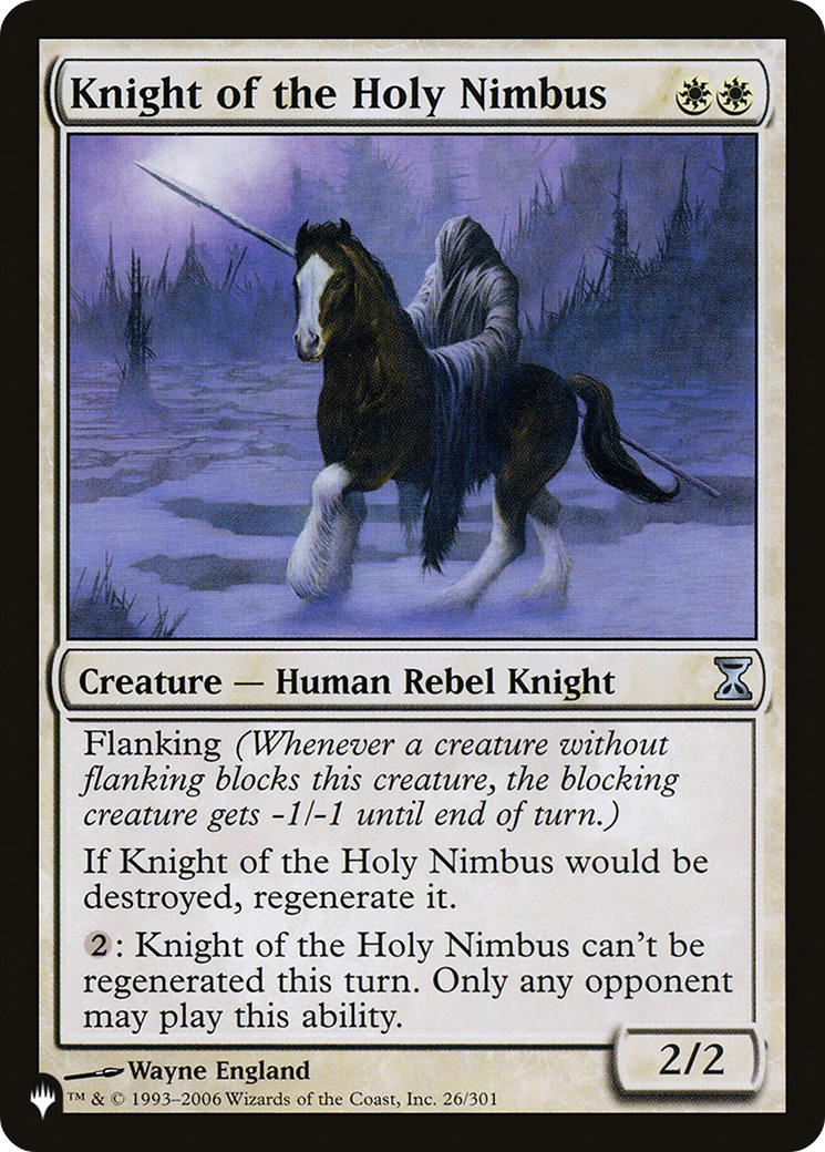 Knight of the Holy Nimbus (LIST-TSP-26) - The List