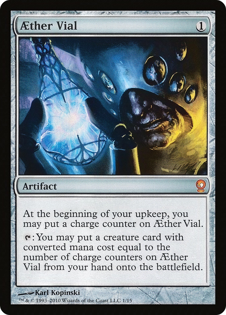 Aether Vial (V10-) - From the Vault: Relics Foil