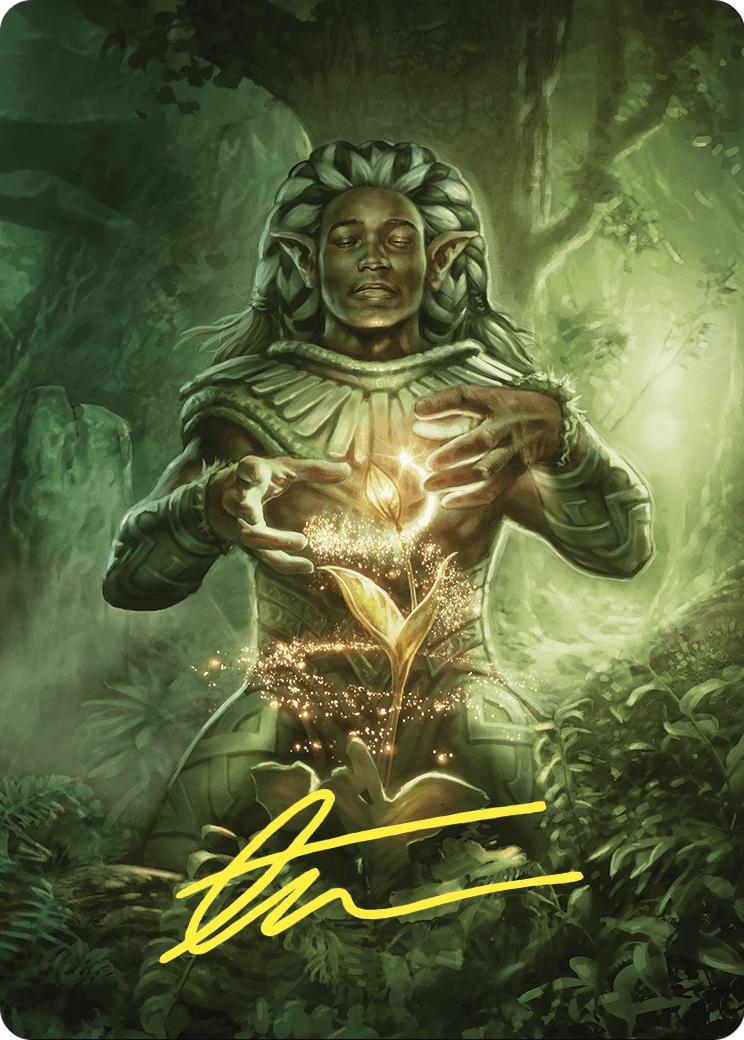 Elvish Mystic // Elvish Mystic (ACMM-041) - Commander Masters Art Series (Borderless) Foil