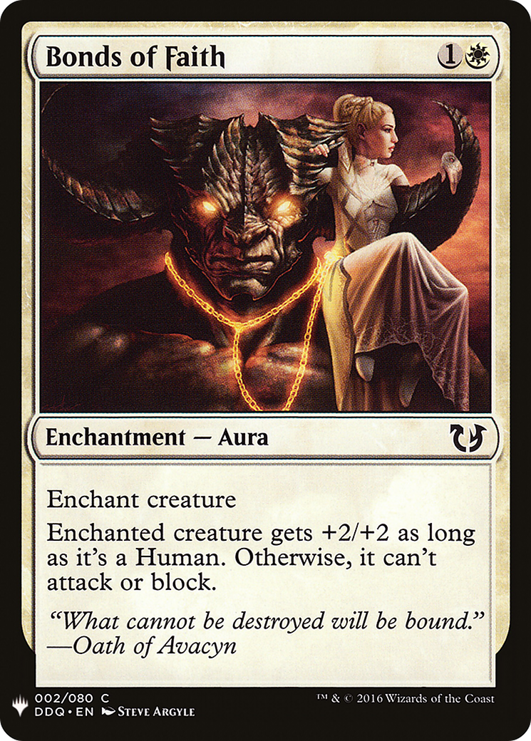 Bonds of Faith (LIST-DDQ-2) - The List