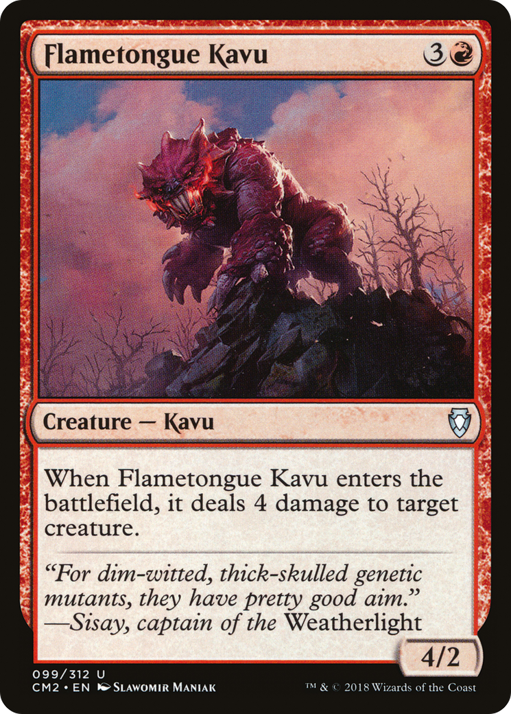 Flametongue Kavu (CM2-099) - Commander Anthology Volume II