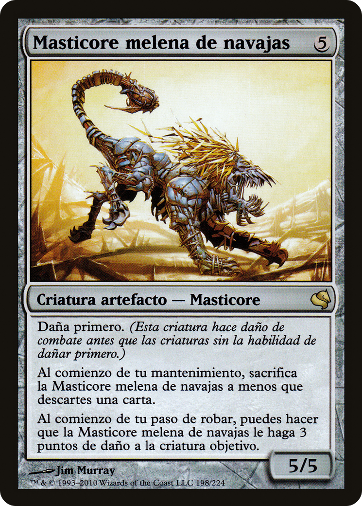Razormane Masticore (Spanish) - "Masticore melena de navajas" (PS11-198) - Salvat 2011