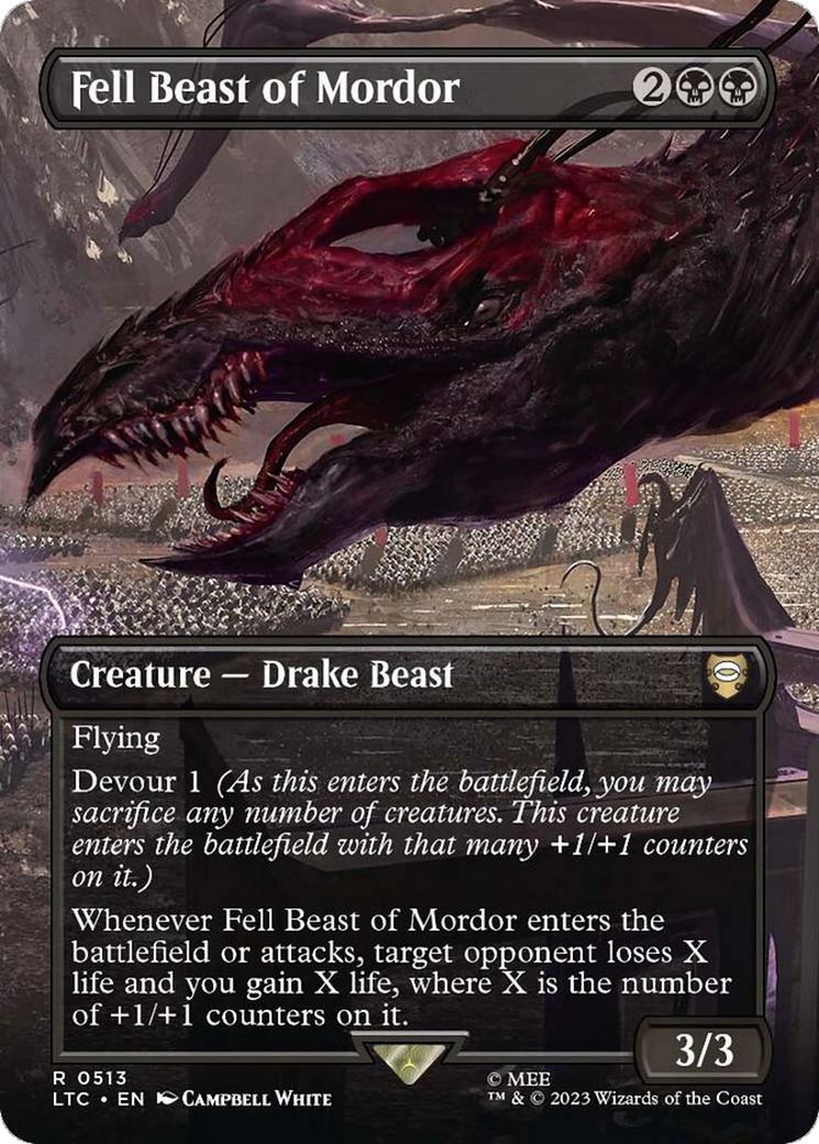 Fell Beast of Mordor (Borderless) (LTC-513) - Tales of Middle-earth Commander