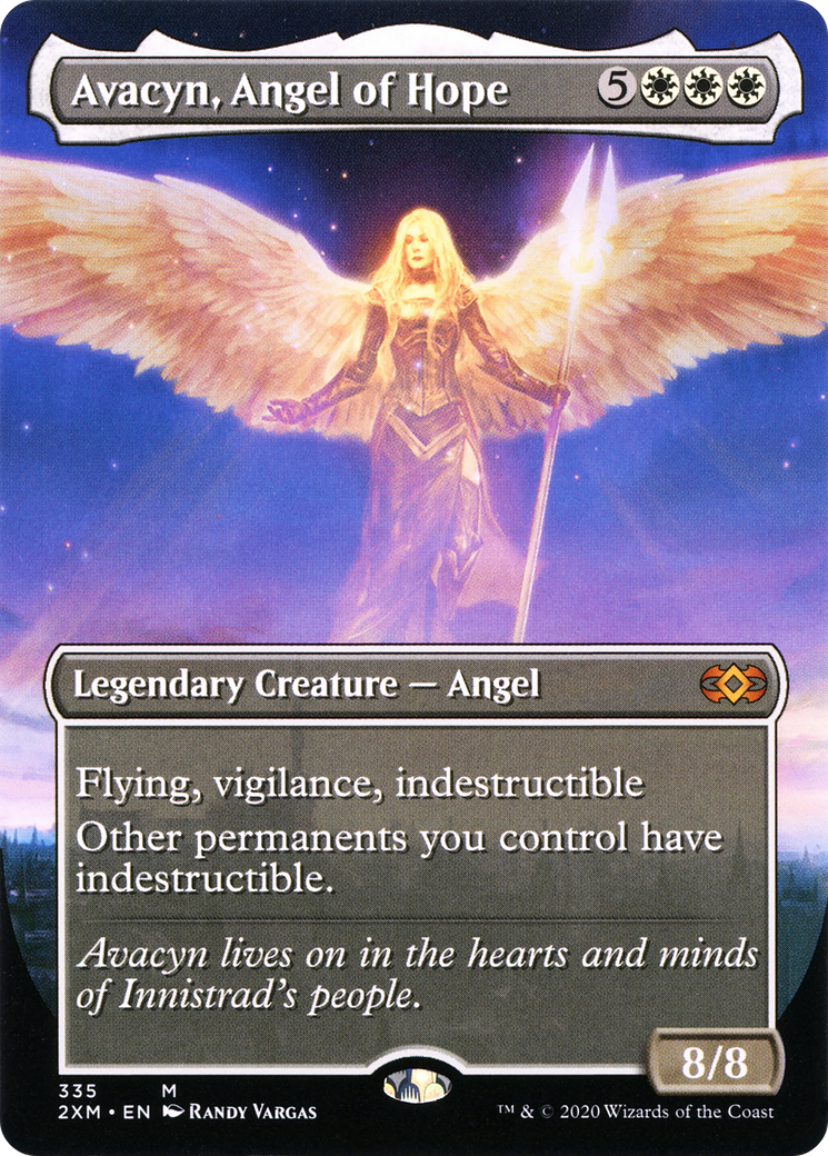 Avacyn, Angel of Hope (Borderless) (2XM-335) - Double Masters Foil