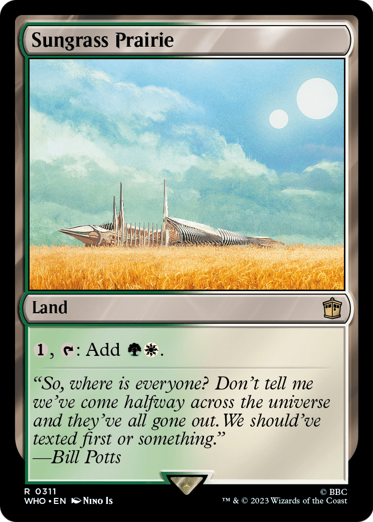 Sungrass Prairie (WHO-311) - Doctor Who Foil