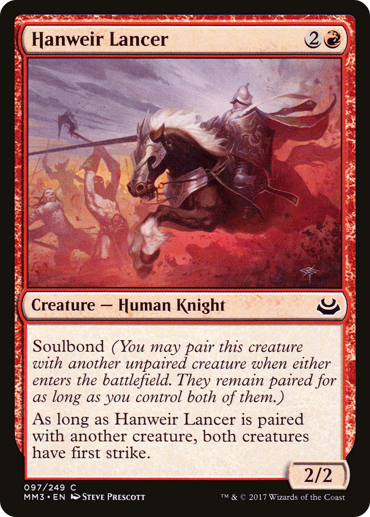 Hanweir Lancer (MM3-097) - Modern Masters 2017 Foil