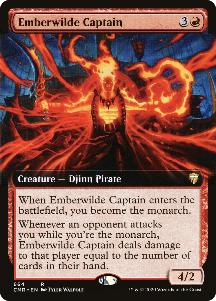 Emberwilde Captain (Extended Art) (CMR-664) - Commander Legends: (Extended Art) Foil