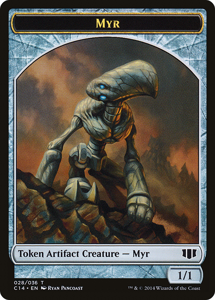 Myr // Pentavite Double-sided Token (C14-28 // 29) - Commander 2014 Tokens