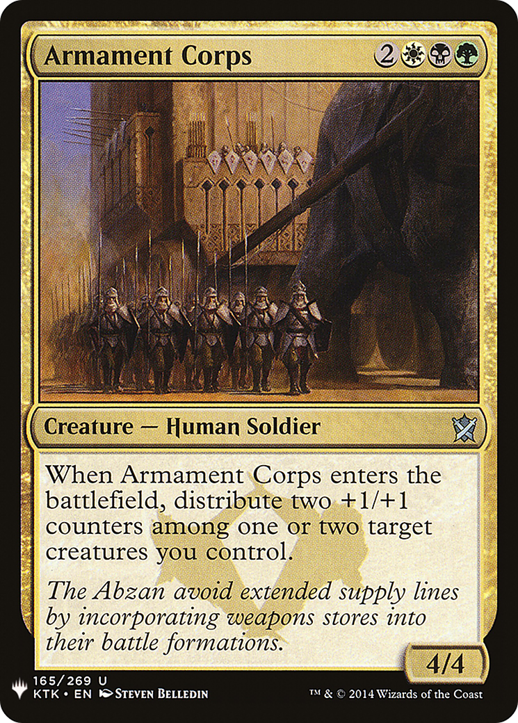 Armament Corps (LIST-KTK-165) - The List