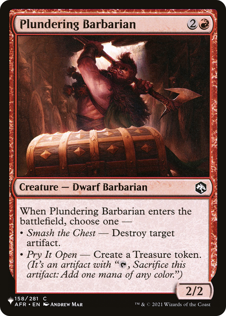 Plundering Barbarian (LIST-AFR-158) - The List