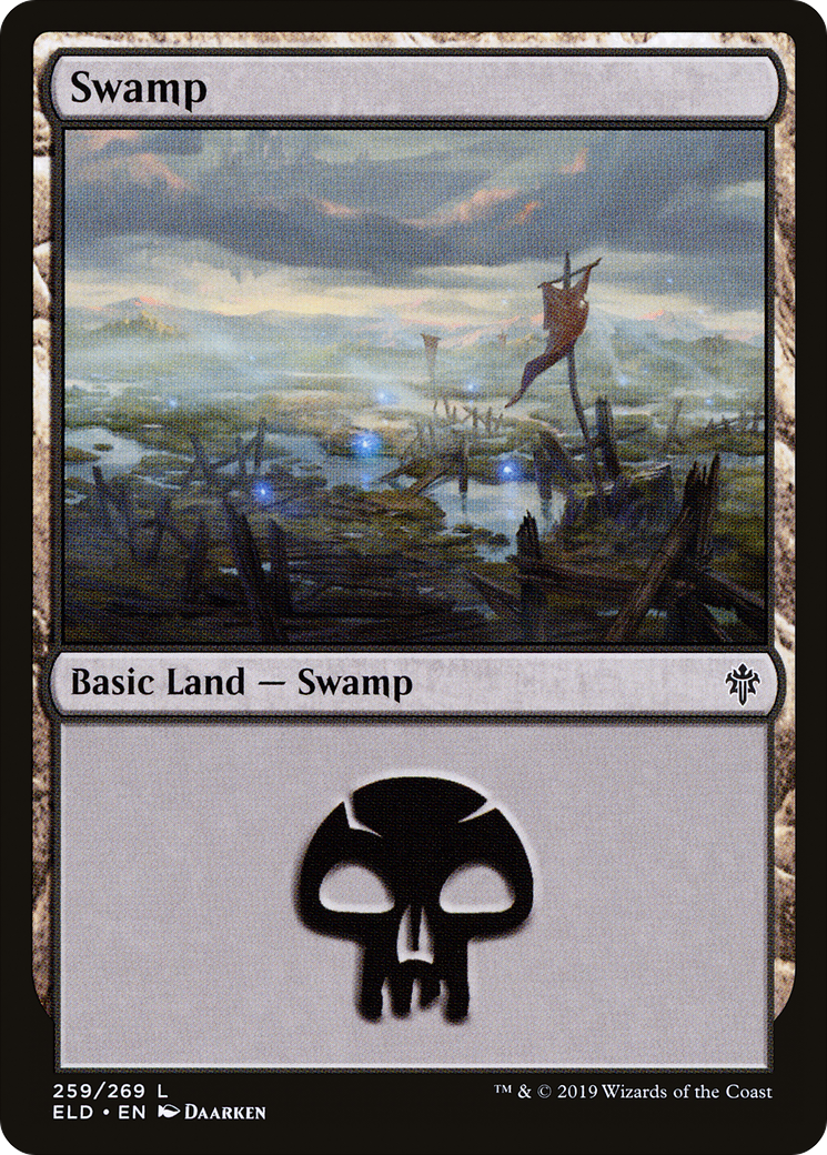 Swamp (259) (ELD-259) - Throne of Eldraine Foil