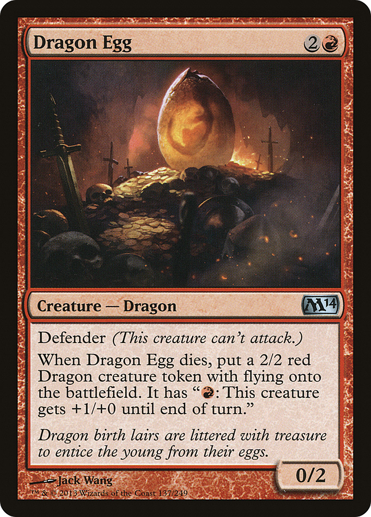 Dragon Egg (M14-137) - Magic 2014 Foil