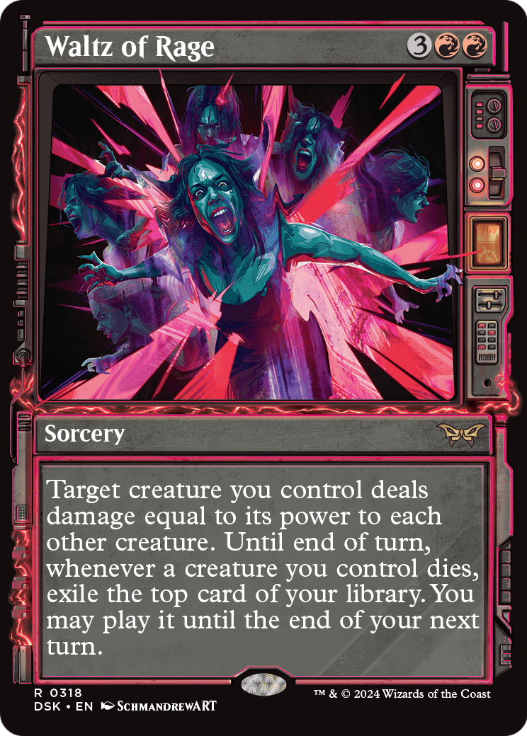 Waltz of Rage (Showcase) (DSK-318) - Duskmourn: House of Horror: (Showcase)