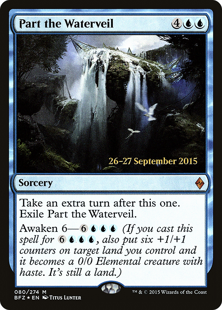 Part the Waterveil (PRE-80S) - Battle for Zendikar Promos Foil