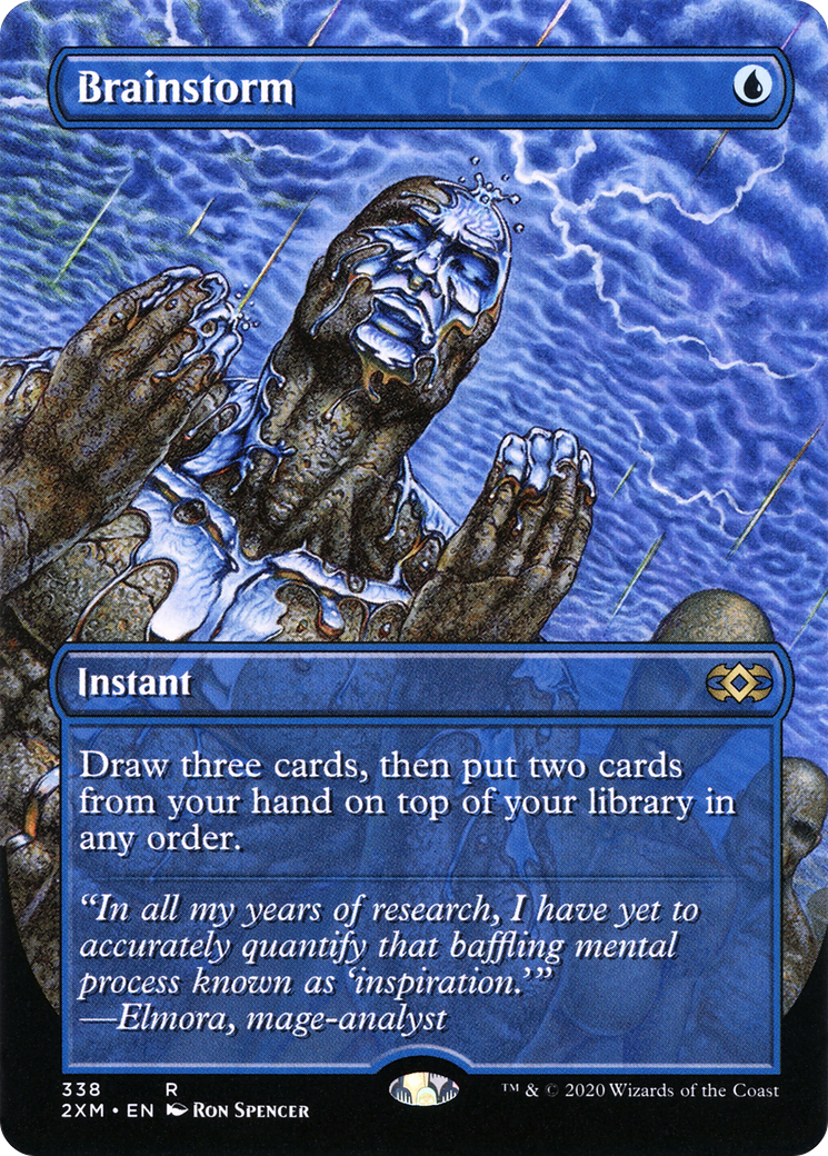 Brainstorm (Borderless) (2XM-338) - Double Masters