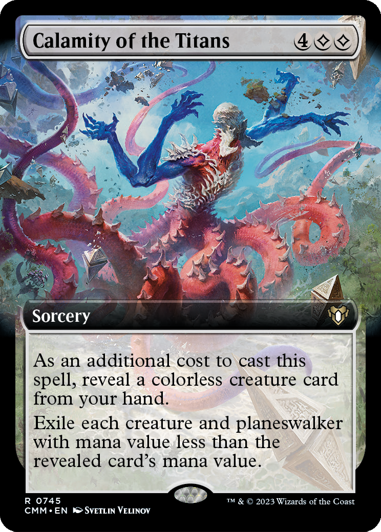 Calamity of the Titans (Extended Art) (CMM-745) - Commander Masters: (Extended Art)
