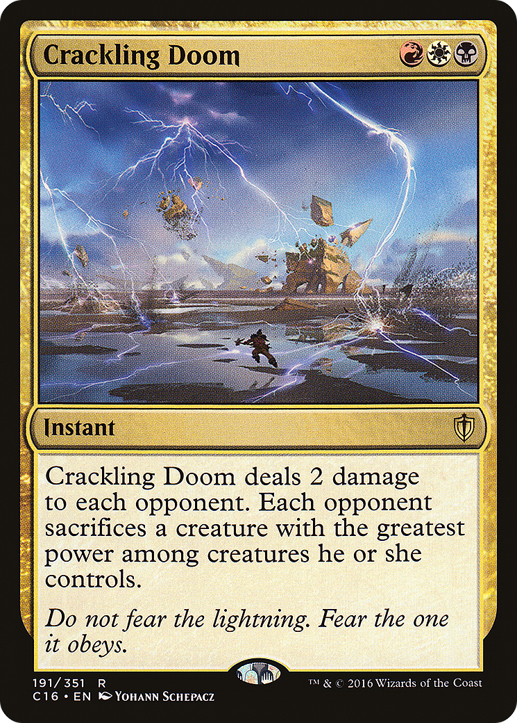 Crackling Doom (C16-191) - Commander 2016