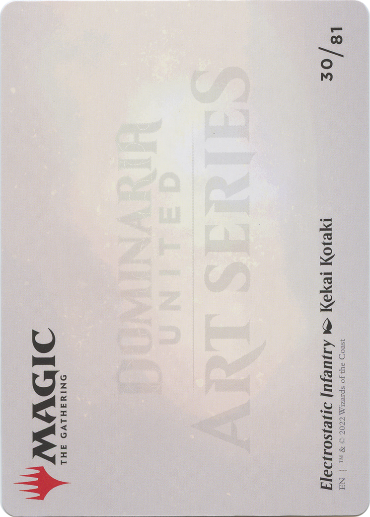 Electrostatic Infantry // Electrostatic Infantry (ADMU-030) - Dominaria United Art Series (Borderless)