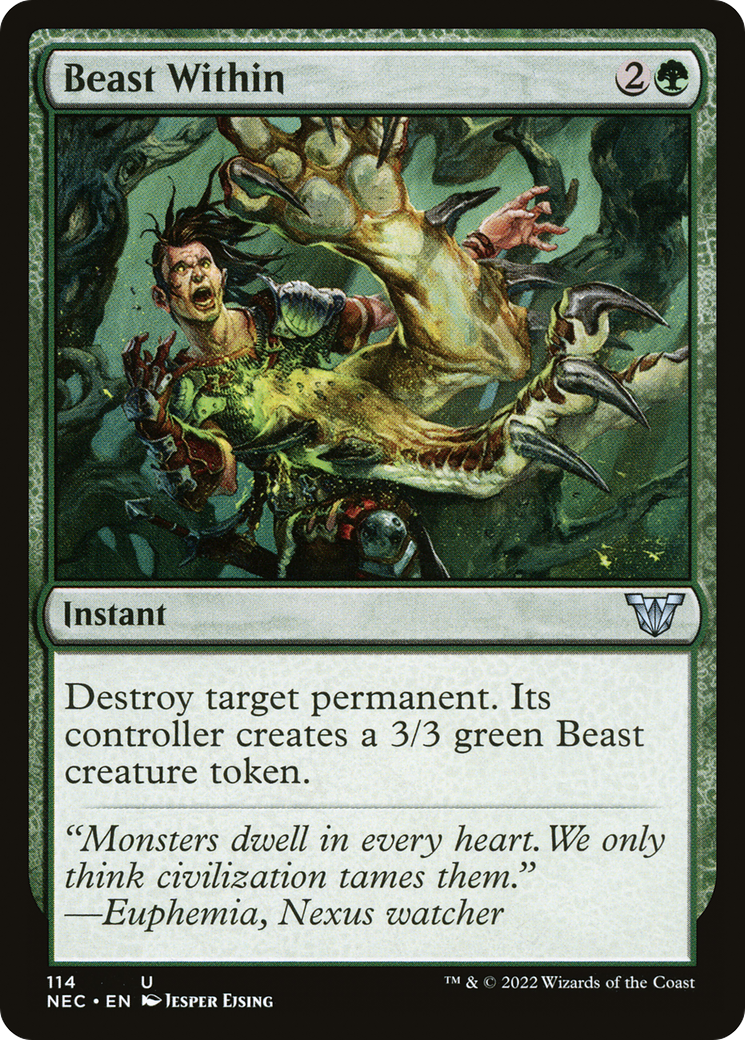 Beast Within (NEC-114) - Neon Dynasty Commander