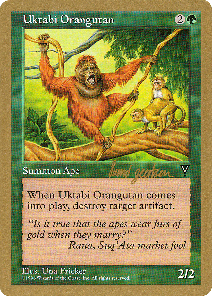 Uktabi Orangutan - 1997 Svend Geertsen (VIS) (WCD-) - World Championship Decks 1997