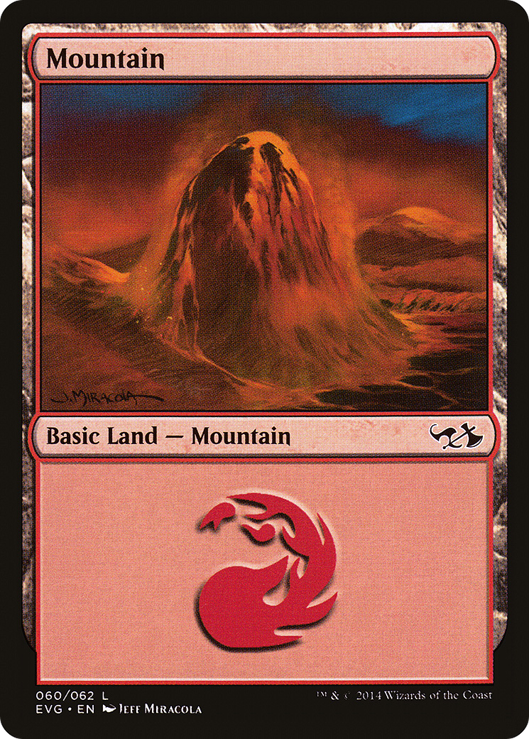 Mountain (60) (Goblins vs Elves) (DD3-060) - Duel Decks Anthology: Elves vs. Goblins
