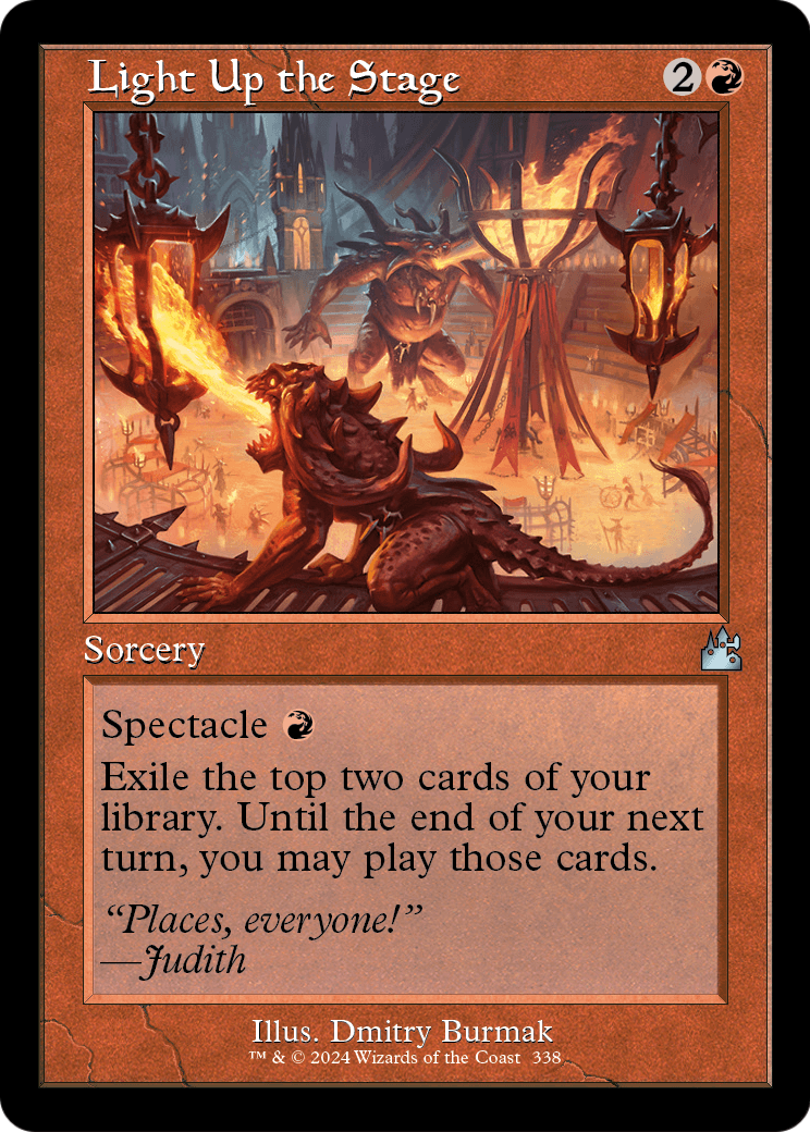 Light Up the Stage (Retro Frame) (RVR-338) - Ravnica Remastered Foil