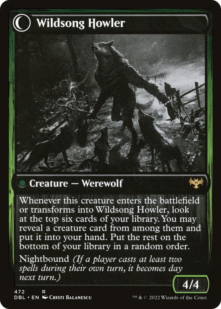 Howlpack Piper (DBL-472) - Innistrad: Double Feature: (Double Faced Transform) Foil