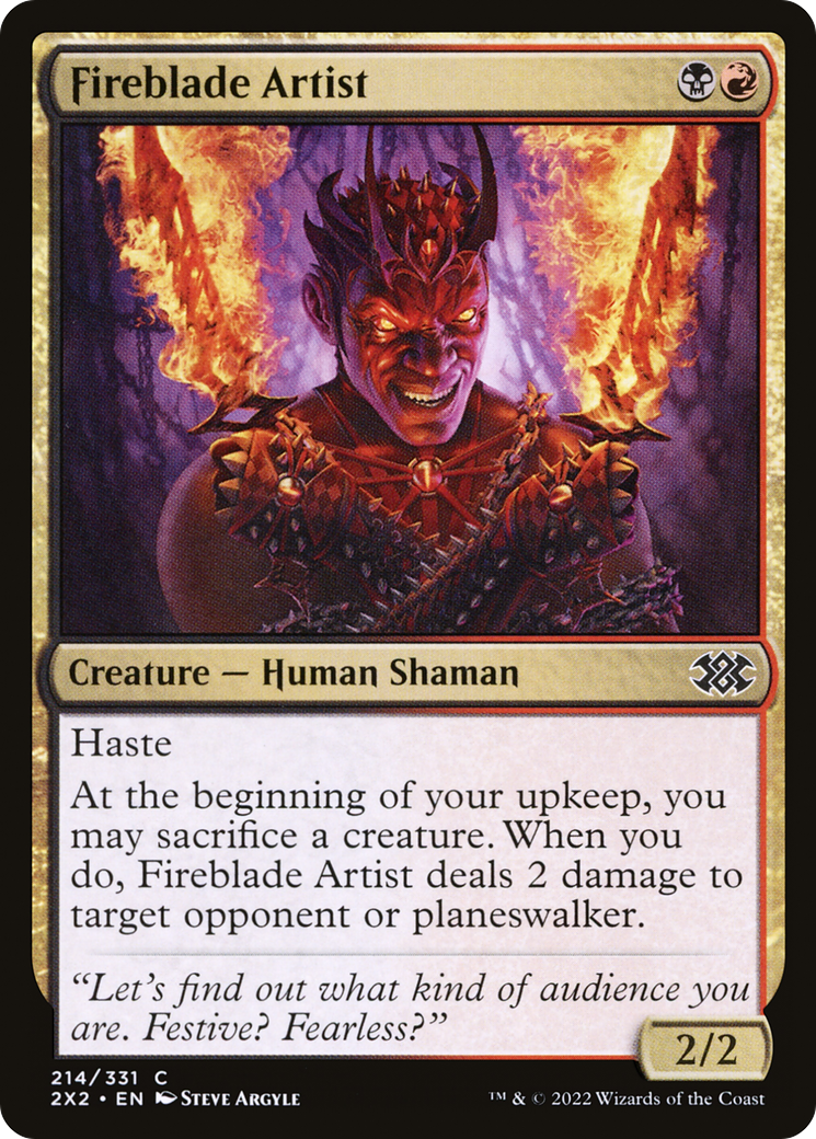 Fireblade Artist (2X2-214) - Double Masters 2022