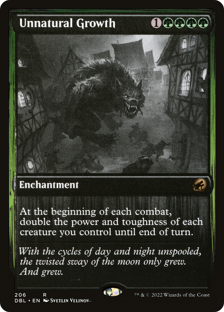 Unnatural Growth (DBL-206) - Innistrad: Double Feature Foil