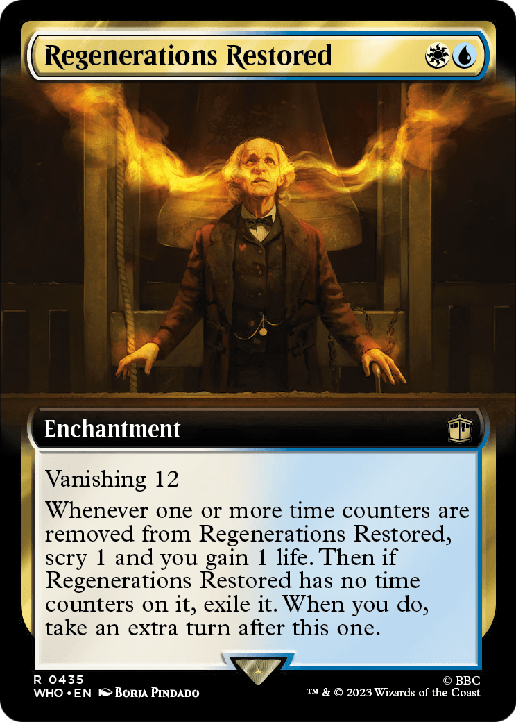 Regenerations Restored (Extended Art) (WHO-435) - Doctor Who: (Extended Art)
