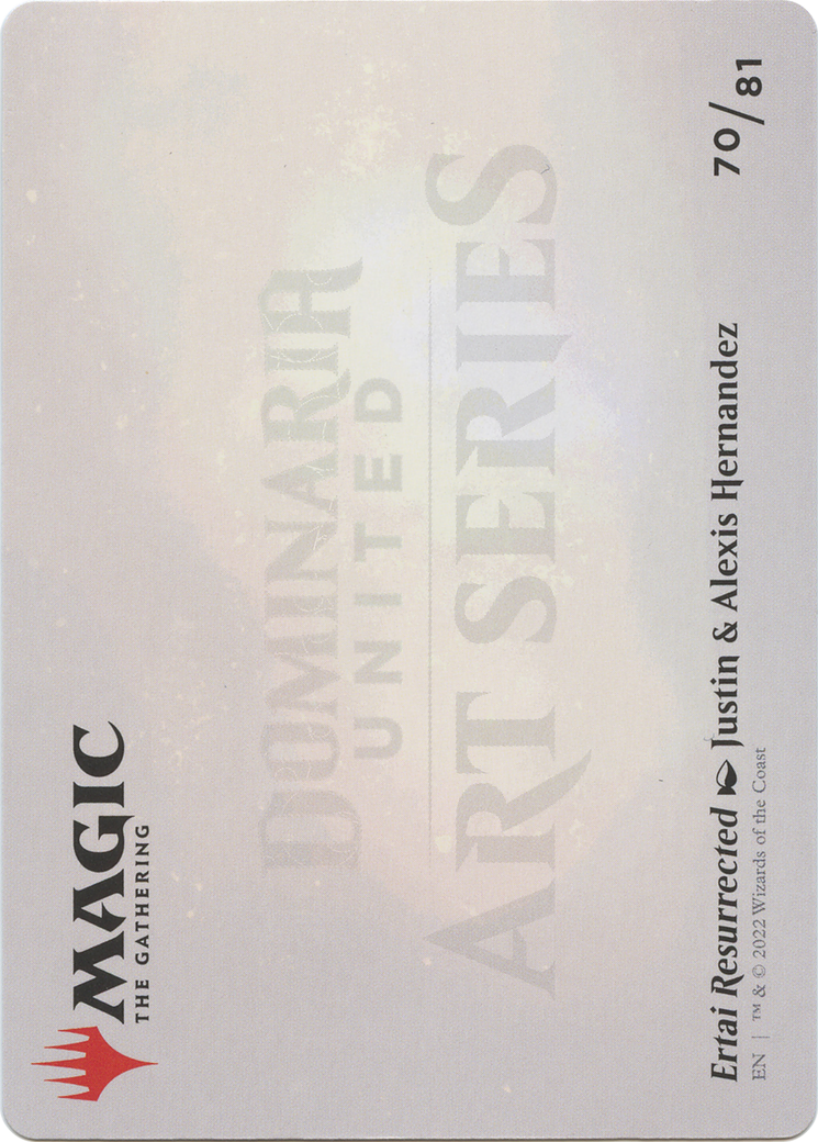 Ertai Resurrected // Ertai Resurrected (ADMU-070) - Dominaria United Art Series (Borderless)